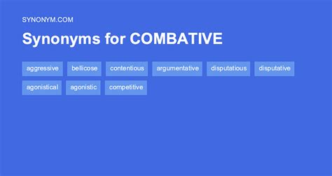 combative synonym|Combative .
